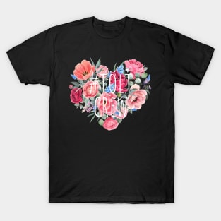 #tölt crew Cute Flower Heart T-Shirt